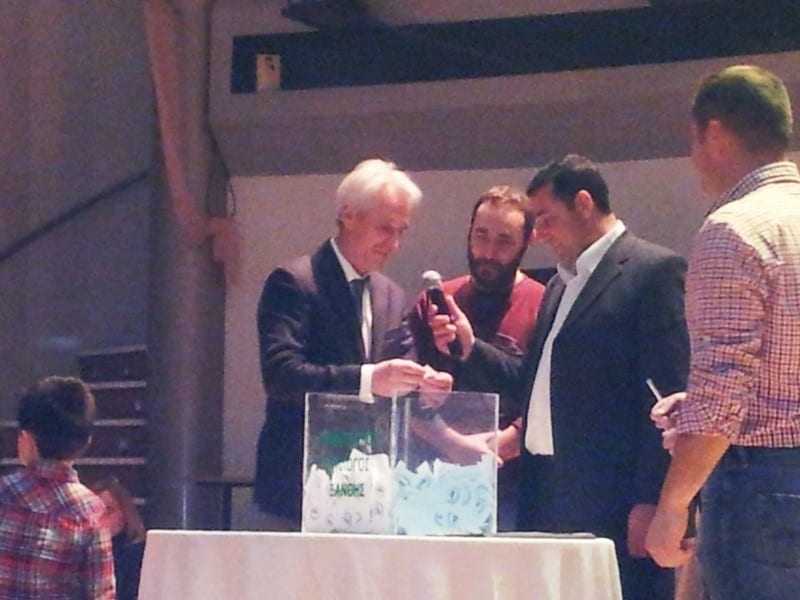 Ο Μ. Τσέπελης στην κληρωτίδα 