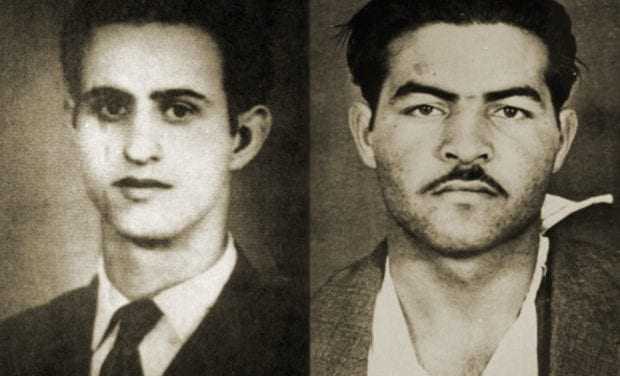 Σαν σήμερα, 10 Μαΐου 1956, θανατώθηκαν δι΄ απαγχονισμού   οι δύο Κύπριοι Ήρωες, Ανδρέας Δημητρίου και Μιχαλάκης Καραολής.