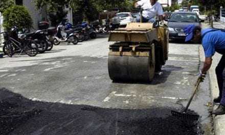 Έργα οδοποιίας στην πόλη της Ξάνθης