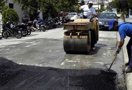 Έργα οδοποιίας στην πόλη της Ξάνθης