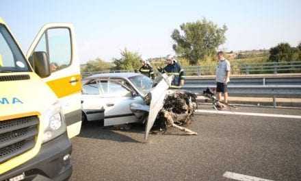 Απεγκλωβισμός γυναίκας από όχημα που προσέκρουσε σε μπάρες της Εγνατίας Οδού