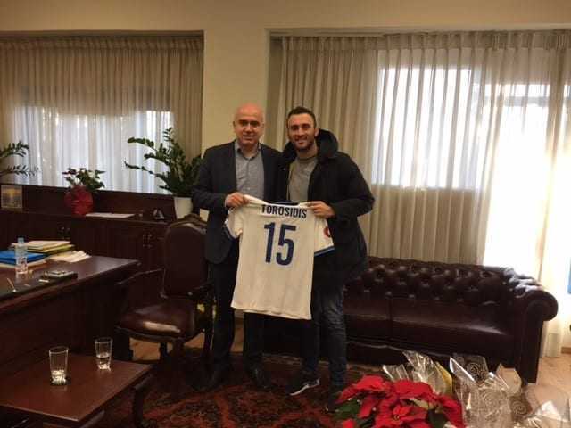 «Επίσκεψη του αρχηγού της Εθνικής ομάδας ποδοσφαίρου της Ελλάδας στον Περιφερειάρχη Ανατολικής Μακεδονίας και Θράκης»