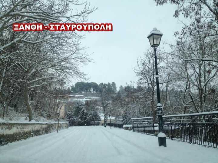 Δεν πάνε σχολείο στην Σταυρούπολη…λόγω χιονιά