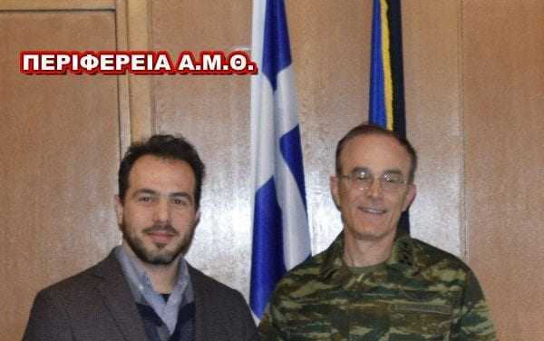 Επίσκεψη Διοικητή του Δ΄ Σώματος Στρατού στο γραφείο αντιπεριφερειάρχη Κομοτηνης