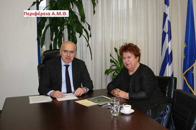Συνάντηση του Περιφερειάρχη ΑΜΘ με τη Δήμαρχο Καβάλας