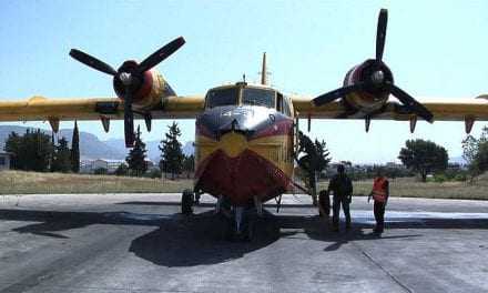 Στην Χρυσούπολη το “γερασμένο” Canadair CL-215 για την κακιά ώρα