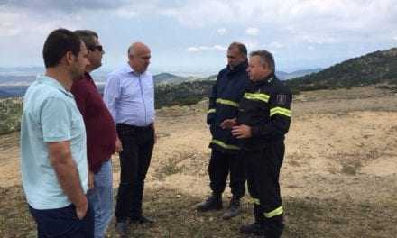 Επίσκεψη και ενημέρωση του Περιφερειάρχη ΑΜΘ για την πυρκαγιά στη Νέα Σάντα Ροδόπης