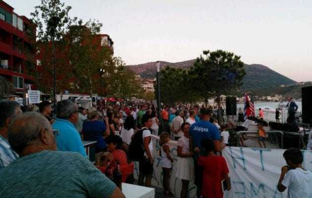 Μεγάλη διαδήλωση των Ελλήνων στη Χειμάρρα ενάντια στο καθεστώς Ράμα και τους μαφιόζους του