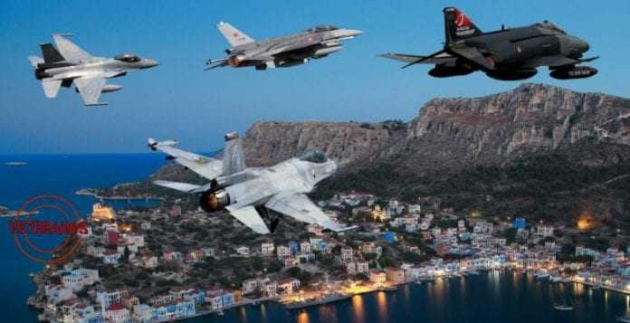 Σε κλοιό 14 Τούρκικων Μαχητικών και Πολεμικών σκαφών το Καστελόριζο …Συναγερμός στο ΑΤΑ & 95 ΑΔΤΕ!