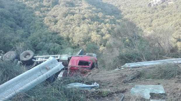 Τροχαίο με νταλίκα στην Εγνατία (ΦΩΤΟΓΡΑΦΙΕΣ)