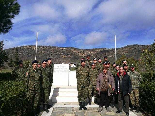 Επίσκεψη Αξιωματικών και Στρατιωτών στους χώρους μνήμης των Κυπρίων στην Ξάνθη