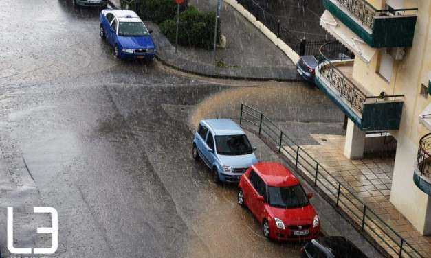 Εντονη βροχόπτωση στη Θεσσαλονίκη