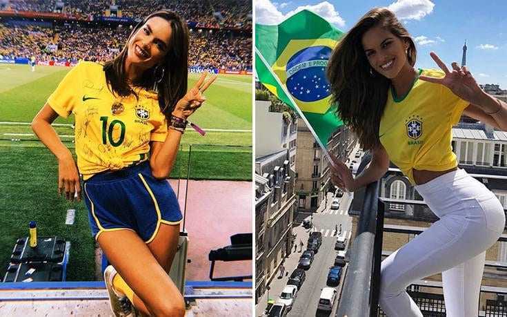 Δύο Βραζιλιάνες στις κερκίδες H Alessandra Ambrosio και η Izabel Goulart έστειλαν όλη την θετική τους ενέργεια στην Βραζιλία