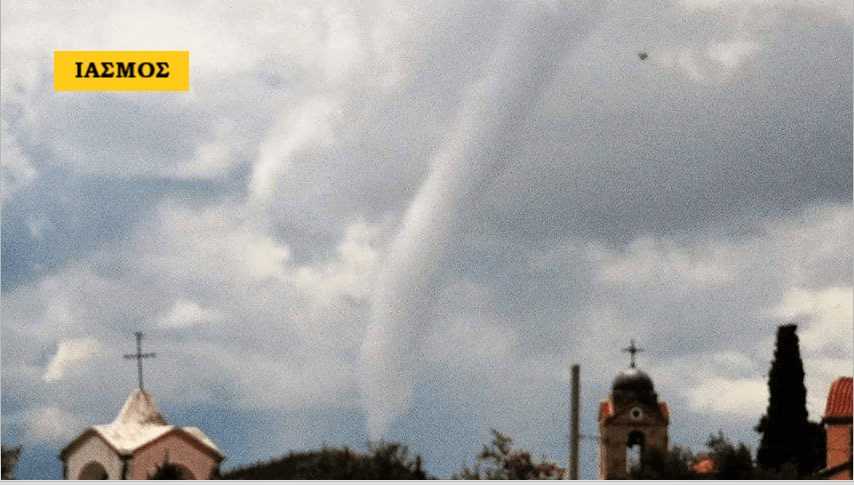Τροπική χώρα η Θράκη. Ανεμοστρόβιλος στον Ίασμο
