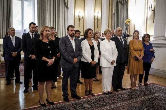 Η ορκωμοσία των νέων υπουργών της κυβέρνησης