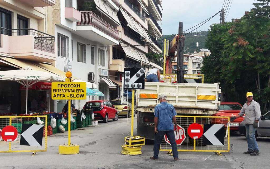 Ασφαλτοστρώσεις στις οδούς Βενιζέλου, Μακεδονίας, Σκιάθου και 4ης Οκτωβρίου