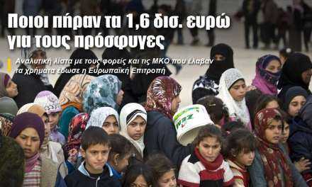 Ποιοι πήραν τα 1,6 δισ. ευρώ για τους πρόσφυγες