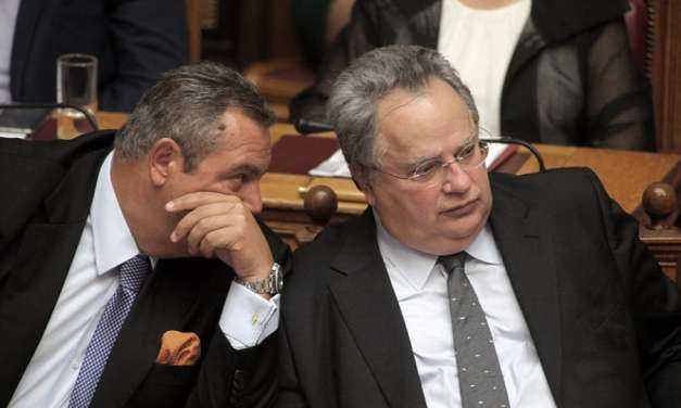Επεισόδιο Κοτζιά-Καμμένου για τις δηλώσεις του υπουργού Άμυνας στις ΗΠΑ
