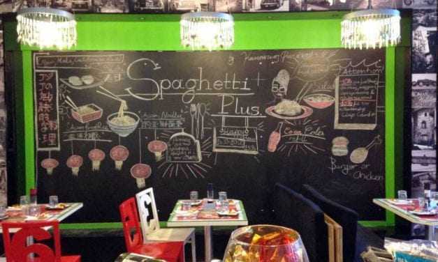 Ο νεαρός Σταύρος Τοπαλίδης στο «τιμόνι» του «SPAGHETTI PLUS»