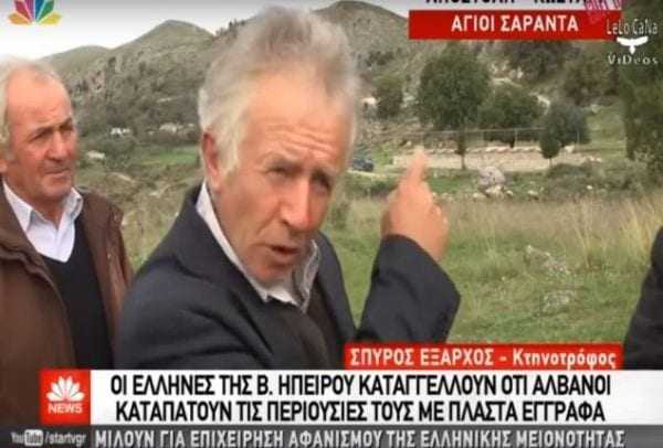 Αλβανικές καταπατήσεις Ελλήνων  Ν. Λυγερός