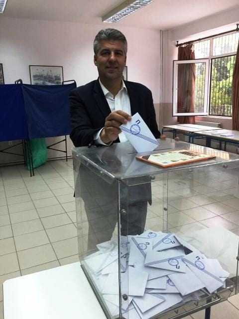 Άσκησε το εκλογικό του δικαίωμα ο επικεφαλής της Περιφερειακής Σύνθεσης και Υποψήφιος Περιφερειάρχης Χριστόδουλος Τοψίδης