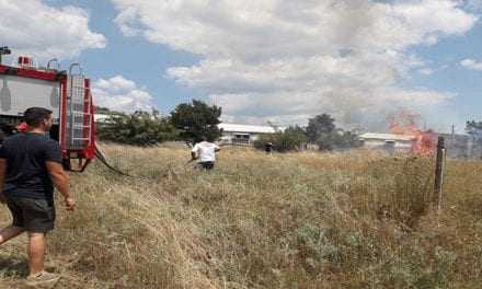 Πυρκαγιά ξέσπασε στο εργοστάσιο της αλλαντοβιομηχανίας “ΘΡΑΚΗ”.