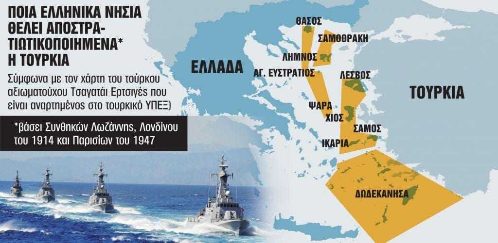 Γιατί η Τουρκία ανακινεί ζήτημα αποστρατιωτικοποίησης των νησιών του Αιγαίου