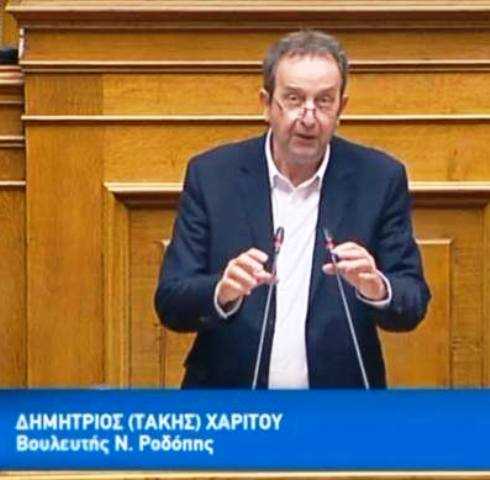 Στη Βουλή με πρωτοβουλία του βουλευτή Ροδόπης ΣΥΡΙΖΑ Δημήτρη Χαρίτου η ανάγκη στήριξης της καπνοκαλλιέργειας στη Θράκη