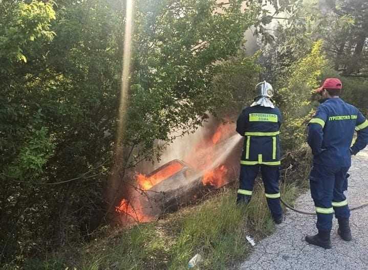 Νεαρός απανθρακώθηκε ζωντανός μέσα στο αυτοκίνητό του πριν λίγη ώρα στη Γοργόνα Ξάνθης