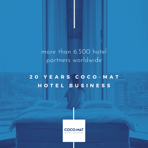 Ο Όμιλος COCO-MAT προσεγγίζει ολιστικά τη ξενοδοχειακή αγορά επενδύοντας σε νέα προϊόντα, υπηρεσίες και ιδιόκτητες επιχειρήσεις. 20 χρόνια ξενοδοχειακός εξοπλισμός με πάνω από 6.500 καταλύματα που έχουν επιλέξει την COCO-MAT σε Ελλάδα, Ευρώπη, Αμερική, Ασία.