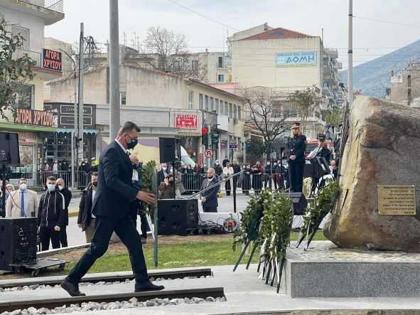 Ο Μπαράν Μπουρχάν στην εκδήλωση αποκαλυπτηρίων του Μνημείου Ολοκαυτώματος που είναι αφιερωμένο στους 526 Εβραίους της Ξάνθης.