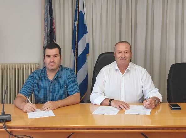 Υπογράφθηκε η σύμβαση για την κατεδάφιση παλαιού υδατόπυργου στην Κοινότητα Μαγγάνων Δήμου Τοπείρου