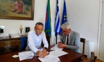 Ο Δήμαρχος υπέγραψε τη σύμβαση: 1.231.902 € για την αποκατάσταση υποδομών στη ΔΕ Σταυρούπολης