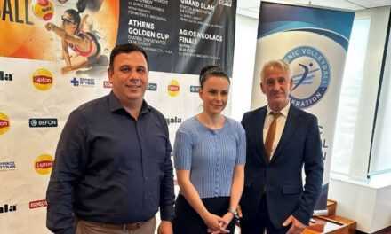 Ο Δήμαρχος Ξάνθης στην κεντρική συνέντευξη τύπου  για το Πανελλήνιο Πρωτάθλημα Beach Volley 2023