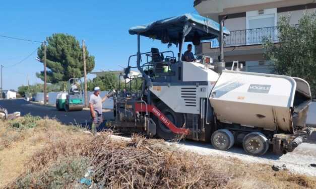 Ασφαλτοστρώσεις κεντρικών δρόμων σε οικισμούς του Δήμου Τοπείρου