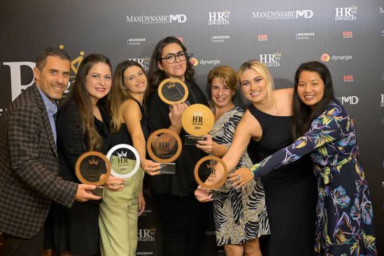 Κορυφαία διάκριση με 5 βραβεία στα HR Awards 2023  «HR Team of the Year», η ομάδα της JTI Hellas