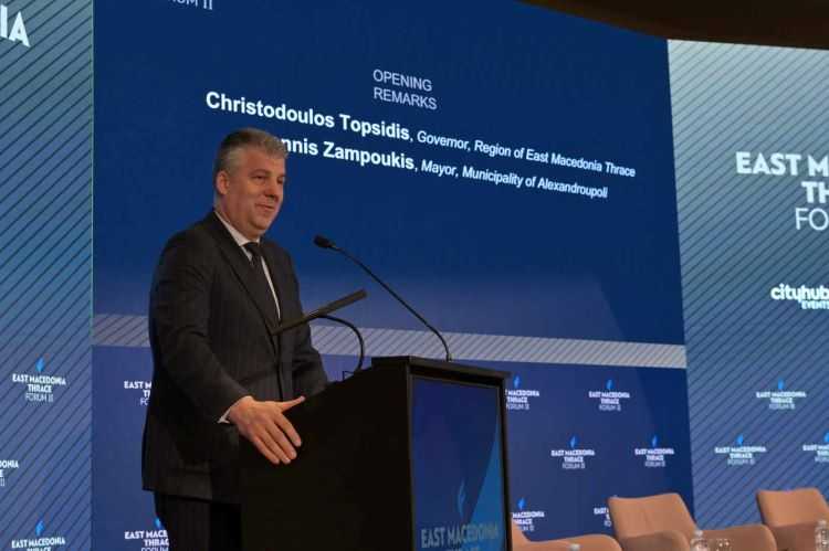 Χρ. Τοψίδης (Περιφερειάρχης Αν. Μακεδονίας-Θράκης): Με τη συνέργεια όλων, η Περιφέρεια Ανατολικής Μακεδονίας και Θράκης καθίσταται σημείο αναφοράς για τη χώρα και την Ευρώπη