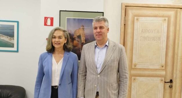 Συνάντηση του Περιφερειάρχη ΑΜΘ κ. Χριστόδουλου Τοψίδη με την πρόεδρο του ΣΕΓΑΣ κ. Σοφία Σακοράφα