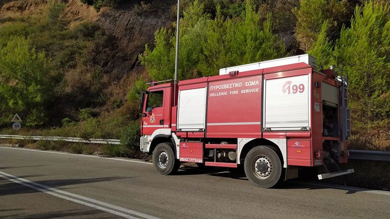 Καβάλα: Οριοθετήθηκε η φωτιά που ξέσπασε σε αγροτοδασική έκταση στην περιοχή Λεύκη
