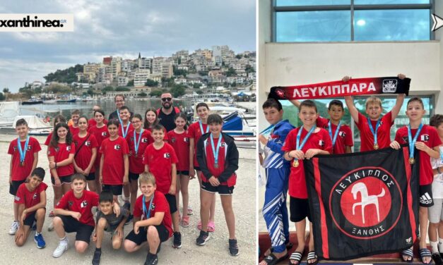 Βροχή μεταλλίων και ατομικών ρεκόρ για τους μικρούς κολυμβητές από τον Λεύκιππο Ξάνθης