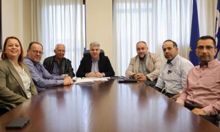 Συνάντηση Τοψίδη με τον πρόεδρο του Συλλόγου Μηχανικών Τ.Ε. Δ.Υ. Λύρατζη Πασχάλη.