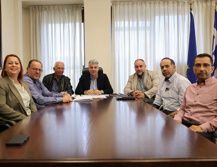 Συνάντηση Τοψίδη με τον πρόεδρο του Συλλόγου Μηχανικών Τ.Ε. Δ.Υ. Λύρατζη Πασχάλη.