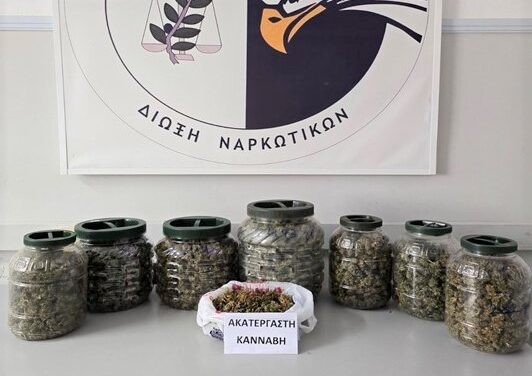 Από αστυνομικούς του Τμήματος Δίωξης και Εξιχνίασης Εγκλημάτων Καβάλας συνελήφθη ημεδαπός για κατοχή ναρκωτικών